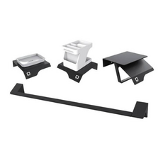 JY Jiyeon 浴室配件4件組, 1套, 黑色