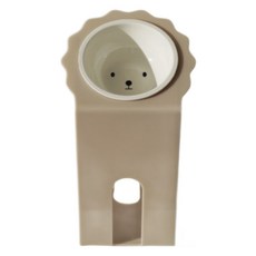 Maggie & Bo 大型犬用碗架 LARGE+ 斜口單碗 + 陶瓷碗組, 1套, 比熊犬 灰色