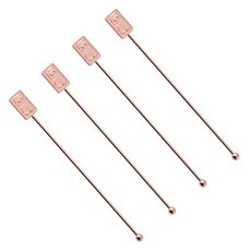 BELLE design 高品質金條方形攪拌機, 玫瑰金, 4個