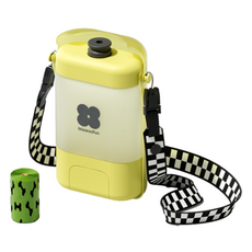 MewooFun 喵乎汪也 卡姆拉拉狗狗大容量水瓶 + 排便袋, 黃色(水瓶), 1套