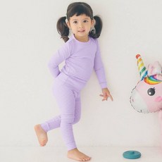 배냇베이비 아동용 펀칭 모달 긴팔 실내복 세트