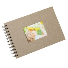 소니오 스프링 커버 DIY 포토 앨범 21.5 x 15 cm, 02 베이지, 20매
