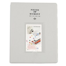 소니오 대용량 폴라로이드 포토 앨범 L, 10 그레이, 20매