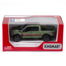 KiNSMAR 2022 福特 F150 猛禽印花玩具 KT5436F, 綠色, 1個
