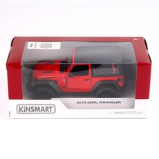 킨스마트 2018 지프 랭글러 하드탑 완구 KT5412B, 레드, 1개