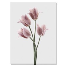 아트마트 빈티지 꽃그림 캔버스 액자 Tulips Pink 디자인 파브리큰