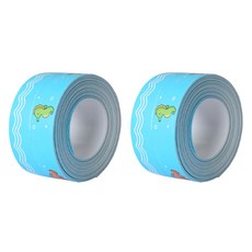 요롬코롬 틈새차단 방수 테이프 3.8cm x 3.2M 바다, 2개