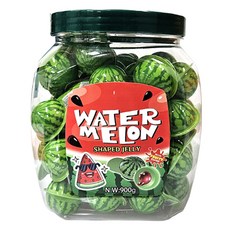 西瓜造型夾心軟糖 50顆入, 1桶, 900g