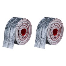 Yoromkorom 縫隙阻擋防水膠帶 3.8cm x 3.2M 黑石紋, 2個