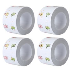 Yoromkorom 縫隙密封防水膠帶 3.8cm x 3.2M 卡通圖案, 4個