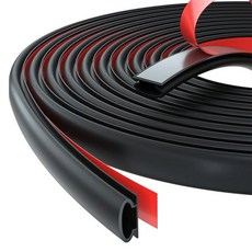 Yoromkorom防風窗戶門縫擋風條縫隙隔絕門縫貼 6M 黑色, 1個