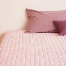 SesaOnline Dear Wellpogeuni 超細纖維絎縫墊, 粉紅色