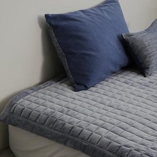 SesaOnline Dear Wellpogeuni 超細纖維絎縫墊, 灰色