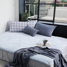 SesaOnline Dear Wellpogeuni 超細纖維絎縫墊, 藍色