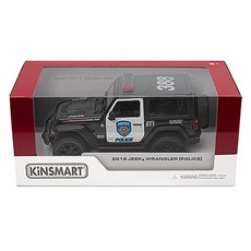 KiNSMAR 2018吉普牧馬人警察玩具KT5412P, 黑色, 1個