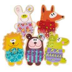 TOOKY TOY 拓客 原木動物穿線套組, 1套