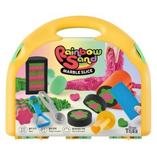 MY LITTLE TIGER 彩虹大理石紋沙切片組 1450g, 混合顏色, 1套