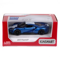 KiNSMART 2017 福特 GT 印花汽車可動玩具 KT5391F, 藍色, 1個