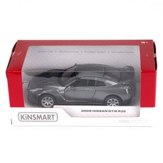 KiNSMAR 2009 日產 GT-R R35 玩具 KT5340, 灰色, 1個