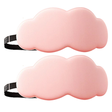 正月市集 雲朵睡眠眼罩 粉紅色, 1入, 2個