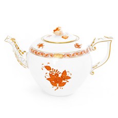 Herend 阿波尼橘色茶壺, 800ml