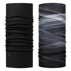 西班牙 BUFF 原廠 EcoStretch 運動護頸雙件套 2 件套, 1組, 雙裝黑色