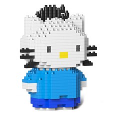 小型丹尼爾三麗鷗角色積木 S號, 混色, 1個