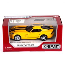 KiNSMAR 道奇 SRT Viper GTS 印花玩具 KT5363F, 1個, 黃色