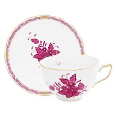 Aponi 紫色茶杯碟套裝 300ml, 1組