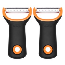 옥소 굿그립 프렙 채칼 필러, 블랙, 2개