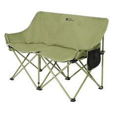 MOBI GARDEN 月亮椅 露營椅 雙人, 1個, 綠色