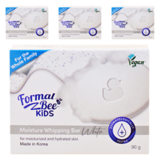 Formal Bee KiDS 保濕泡沫皂 白色, 4個, 90g
