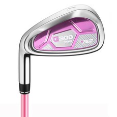 PGM Golf 女用高爾夫左手左打鐵桿 碳纖維粉紅色 G300, 30度, L