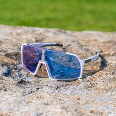 Mach 透明運動變色護目鏡, 1個, 白色 + 藍色