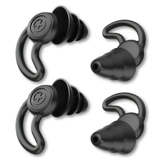 Mona Home 三層奈米矽膠防噪音阻隔睡眠耳塞 深黑色, 1組, 2副