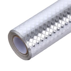 更長的廚房鋁箔貼紙 銀色格子, 1個