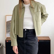 반에이크 여성용 인조가죽 셔켓