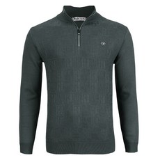 男士拉鍊針織高爾夫T恤 DW-4134