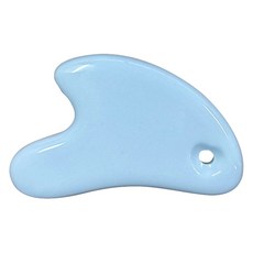 心形刮痧按摩器 + 收納袋套組, 1套, 藍色