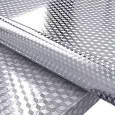 더길어진 주방 알루미늄 시트지 실버큐브, 1개