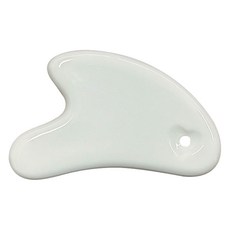 心形刮痧按摩器 + 收納袋套組, 1套, 白色