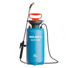 DELIXI 농약 분무기 강력 살충제 스테인레스노즐 스프레이 물뿌리기 8L, 혼합색상, 1개