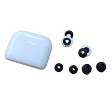 Templai 矽膠防噪音耳塞附收納盒組 白色黑色, 1套