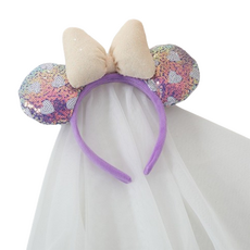 Kingsroad 漂亮角色扮演髮箍, 1個, 網紗款式(紫色)