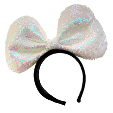 Kingsroad 漂亮角色扮演髮箍, 1個, 大蝴蝶結(白色)