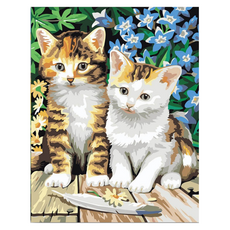 DIY數字油畫, W22 小貓兄弟, 1個