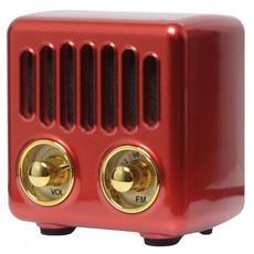 빌보드 휴대용 라디오 겸용 블루투스 스피커, RW-02, Red