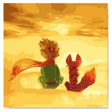 熱門DIY繪畫, W32 小王子與沙漠狐狸, 1個