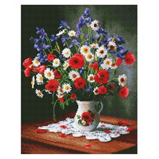 DIY 鑽石畫 W13 三色花瓶, 1個