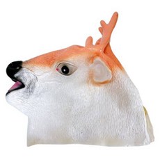 Party09 仿真花鹿橡膠頭套, 杏, 1個